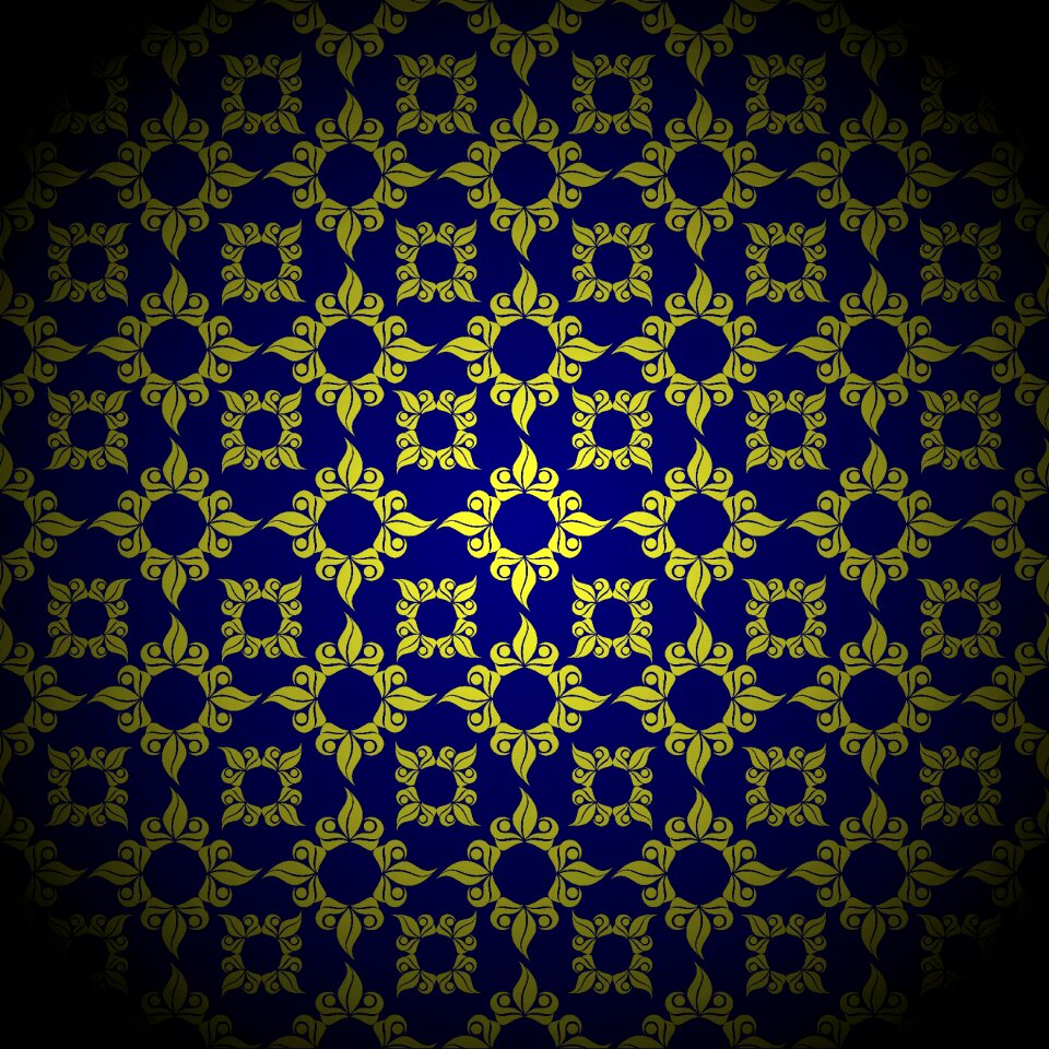 Baroque black and white pattern brown