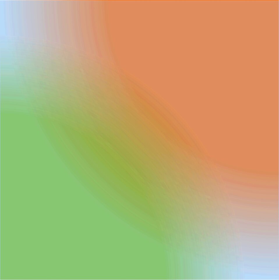 Subtle blue orange
