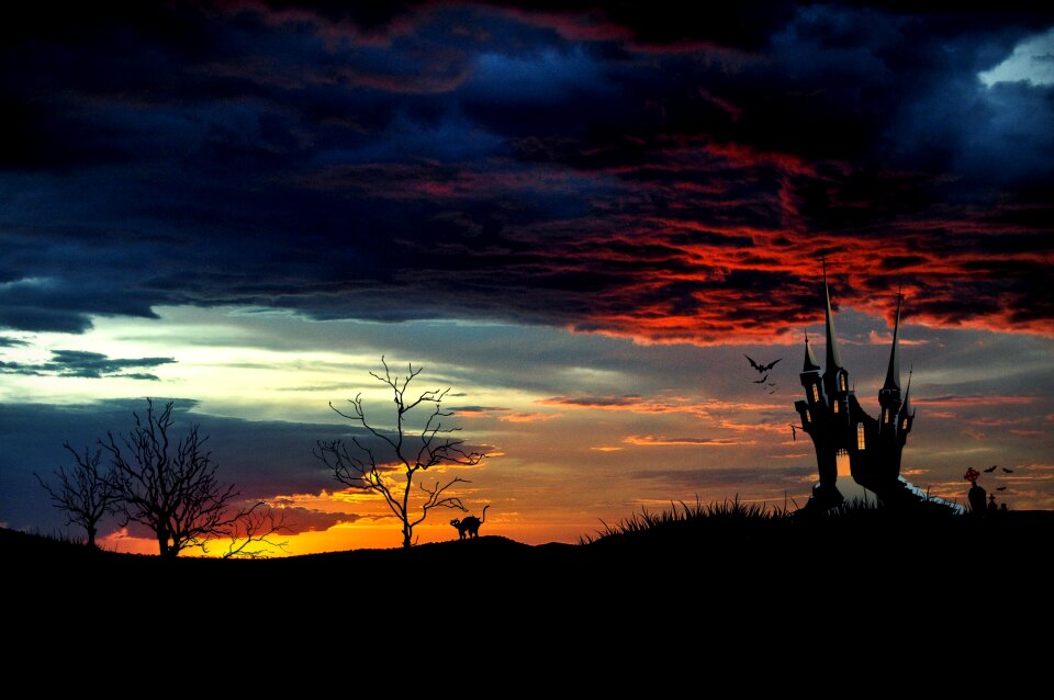 Twilight evening light sky colors