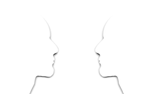 Communication mask silhouette