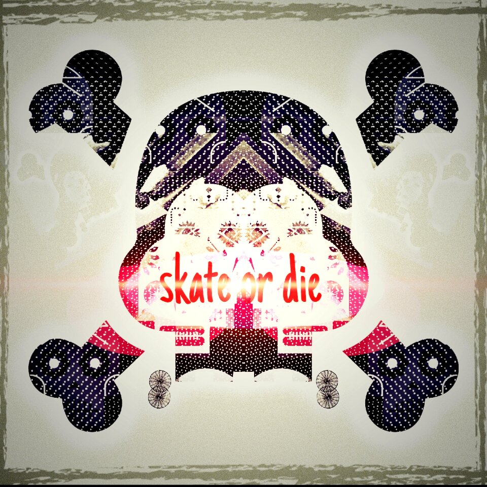 Skate downhill skate or die Free illustrations
