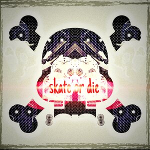 Skate downhill skate or die Free illustrations