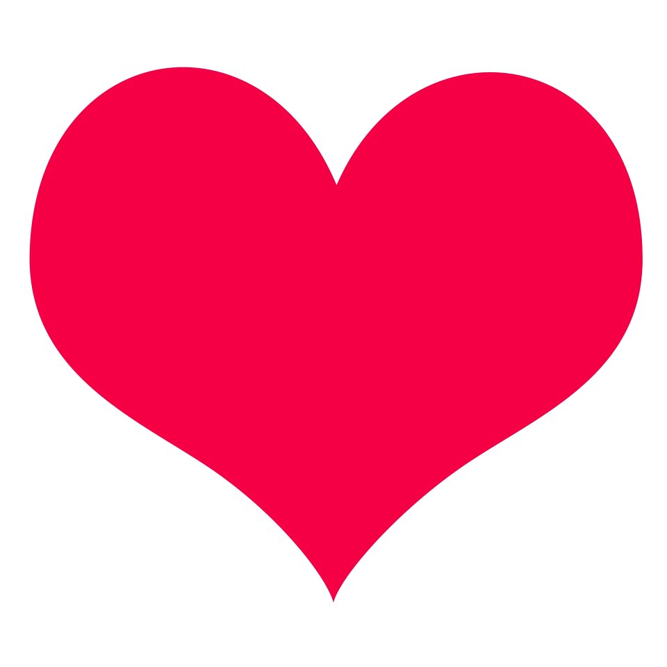 Valentine white symbol
