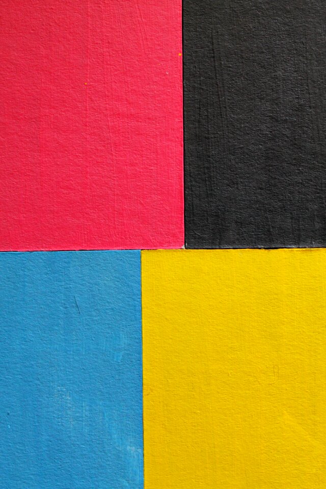 Pink yellow blue