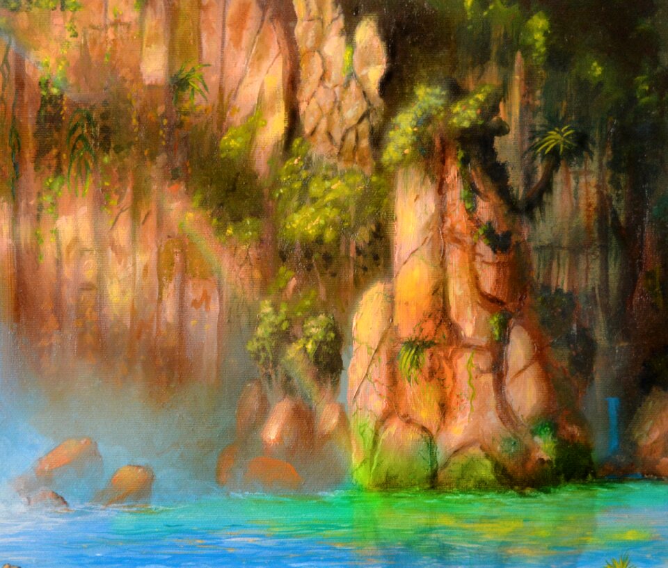 Rainbow nature green