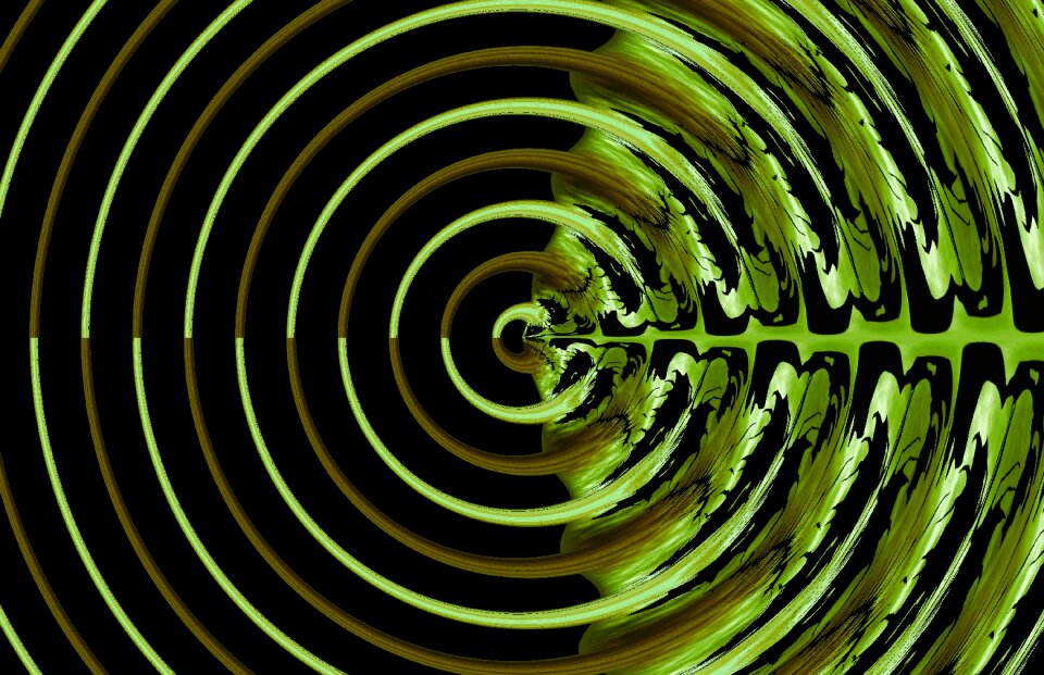 Modern spiral pattern