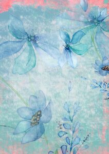 Flower romantic background design