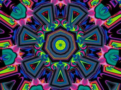 Colorful mandala kaleidoscope