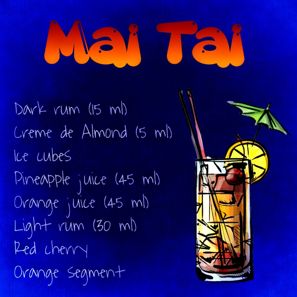 Alcohol recipe party