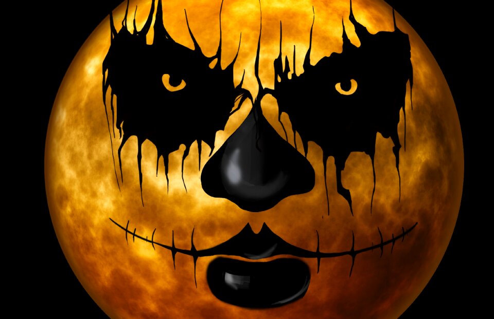 Atmosphere creepy face
