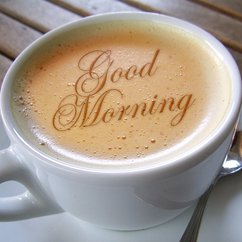 Café au lait font morning