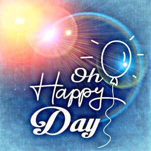 Cheerful of enthusiasm birthday