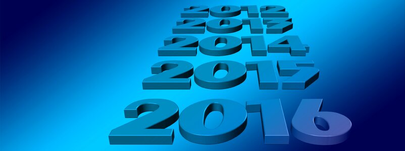 New year's eve turn of the year number