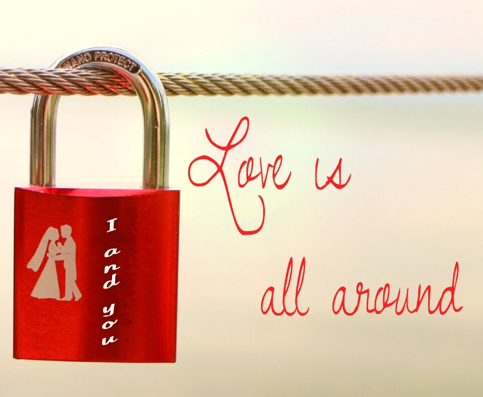 Valentine's day wedding affection