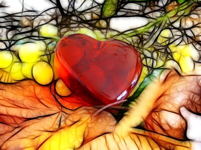 Valentine's day greeting card romance