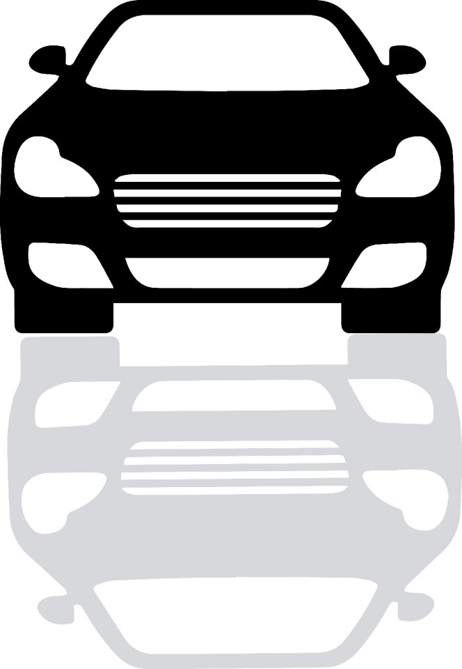 Logo reflection Free illustrations
