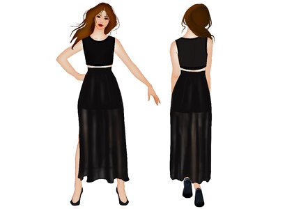 Garment illustration women