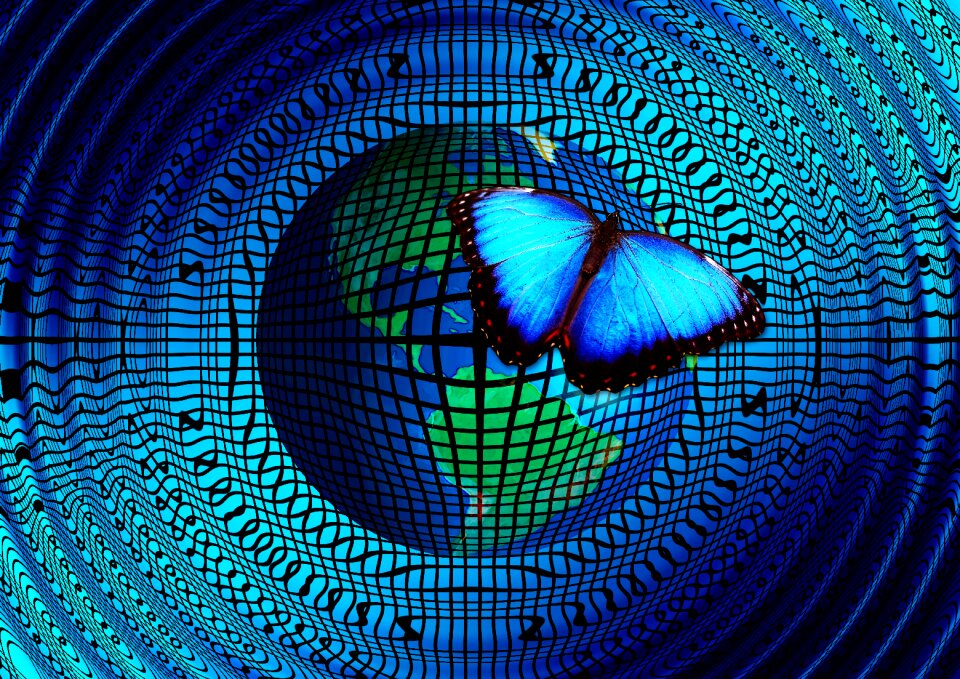 Globe circle wave