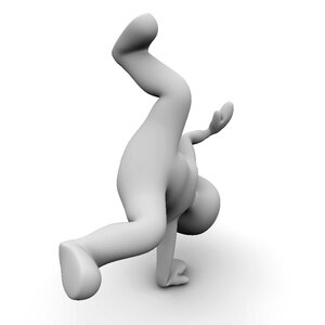 Teenager race ball sports