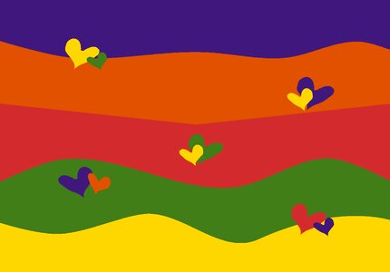 Abstract color striped