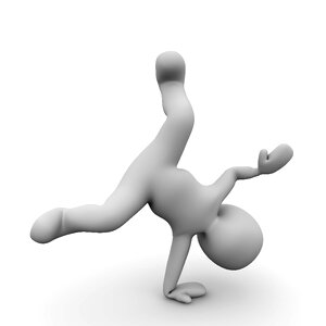 Teenager race ball sports