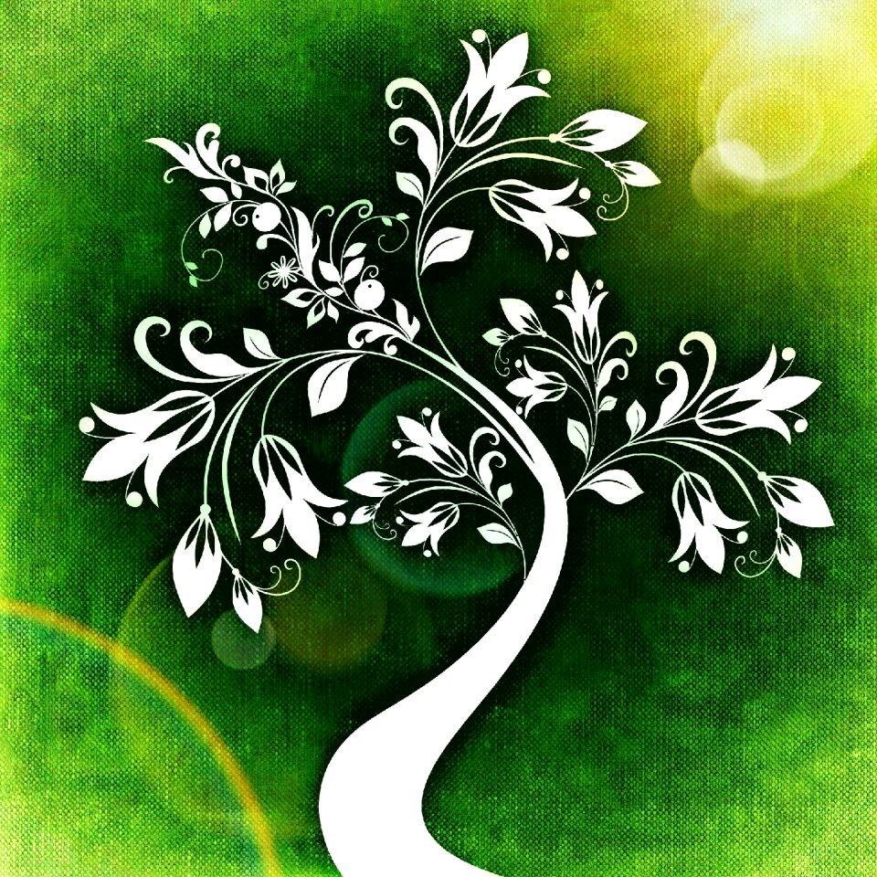 Flowers leaves structure