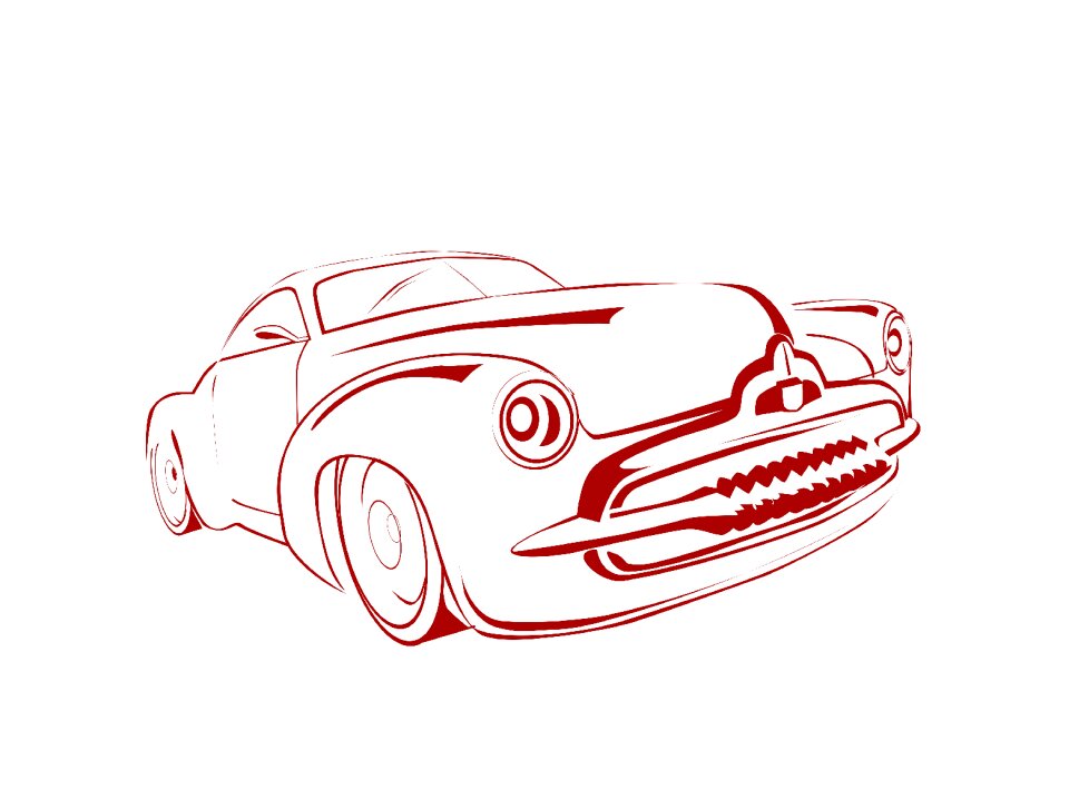 Vector old car rare car