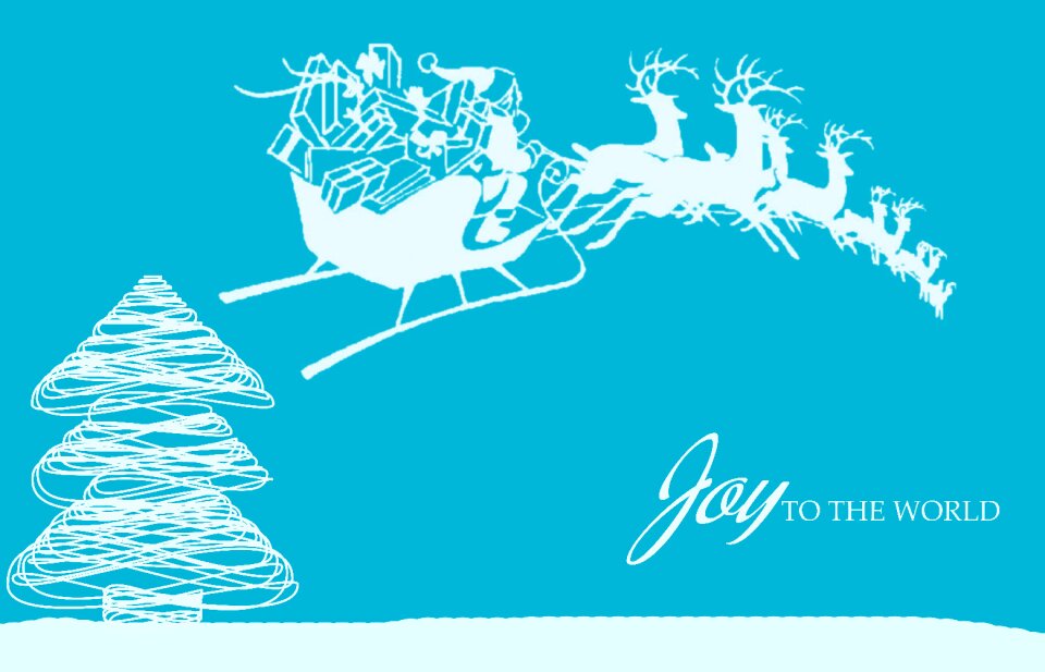Tree holiday christmas card
