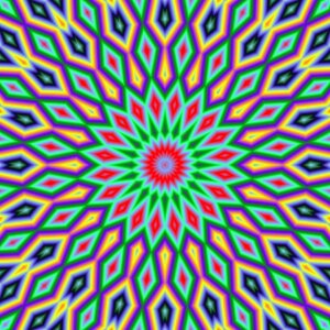 Colorful mandala kaleidoscope