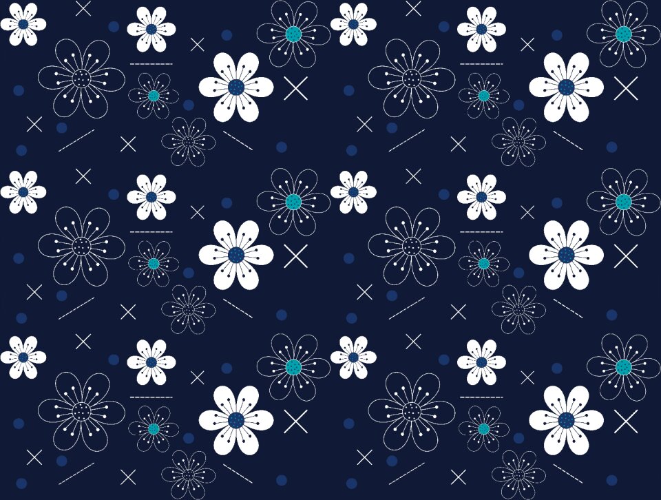 Seamless flowers foundation