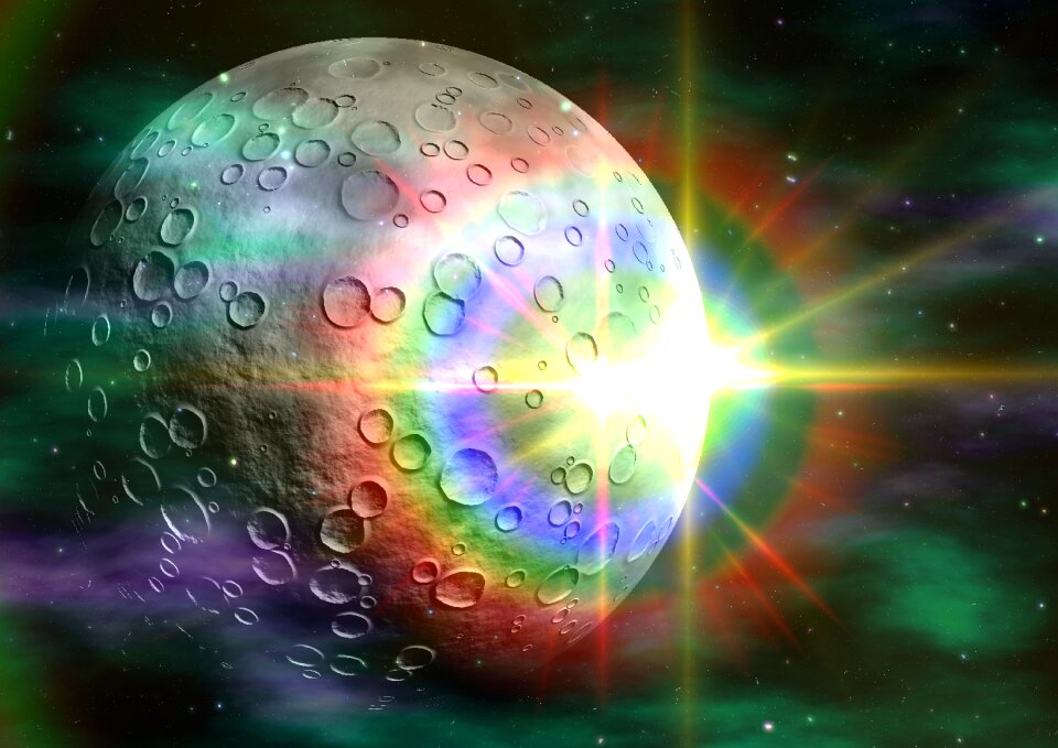 Astronautics space travel starry sky