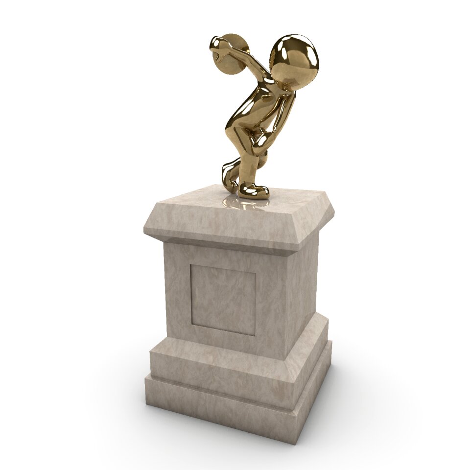 Globe metal sculpture