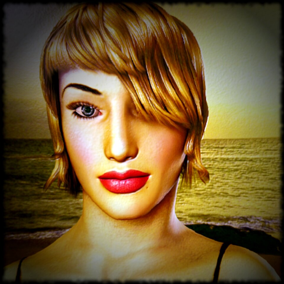 Young face human