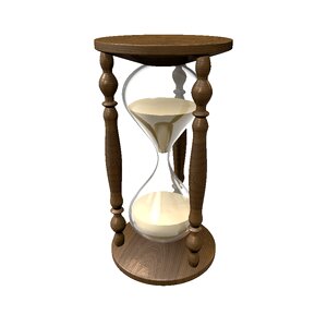 Clock sand egg timer