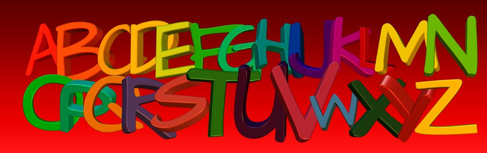 Alphabet letters read