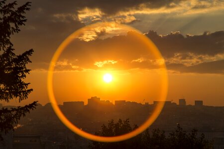 Beautiful landscape sunrise