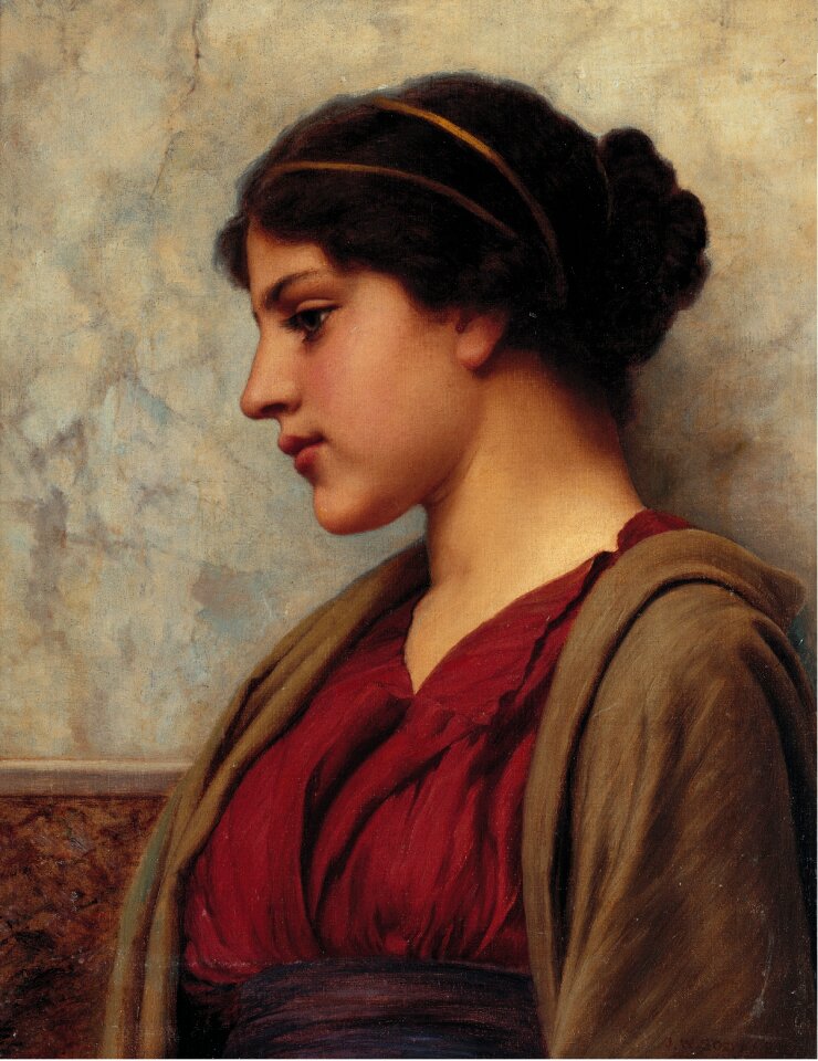 John william godward 1890 classical beauty