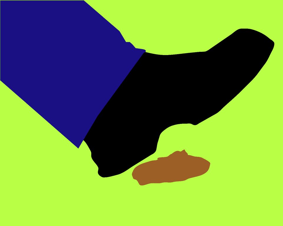 Dog poop dog mess shoe