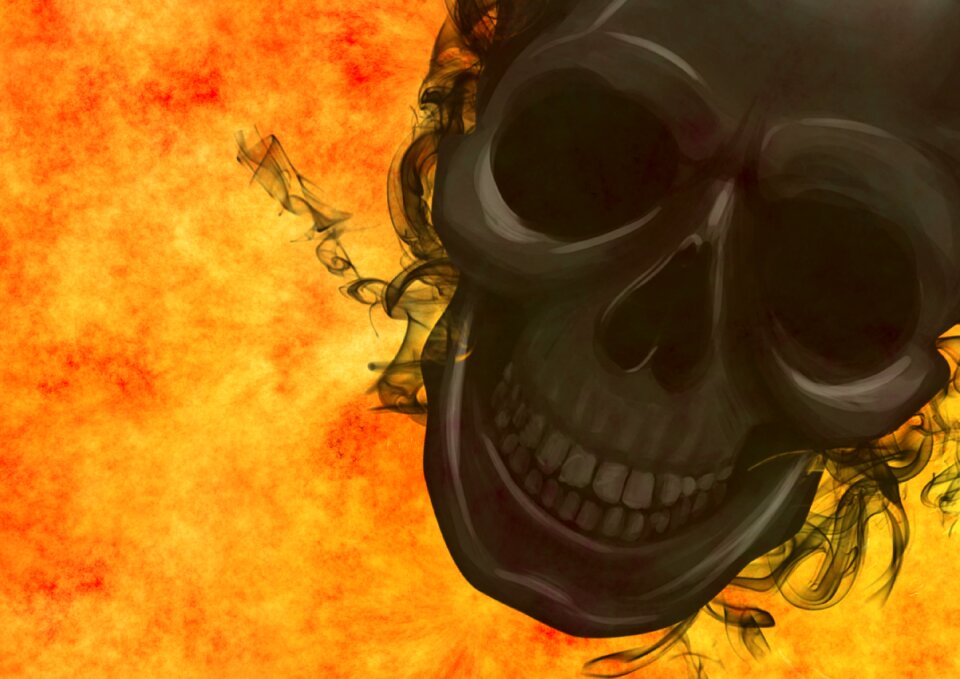 Skull horror creepy