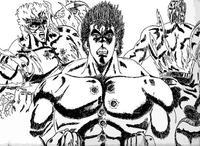 Manga drawing hero