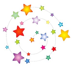 Star spiral Free illustrations