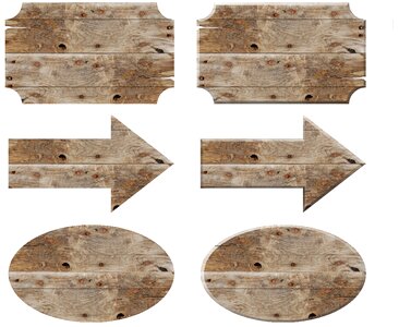 Wood isolated billboard