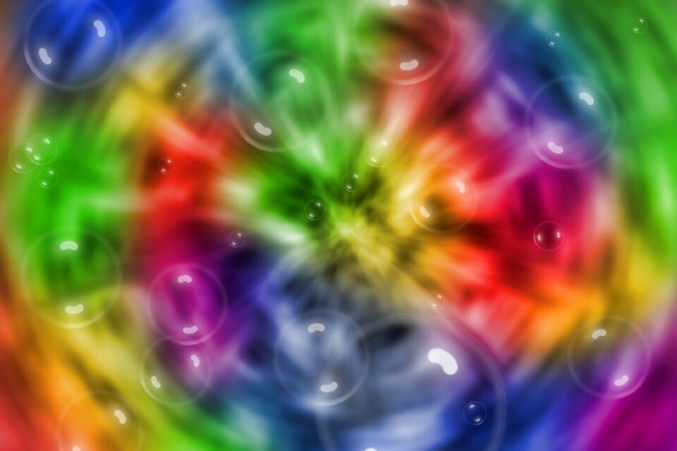 Rainbow tie-dye tie dye
