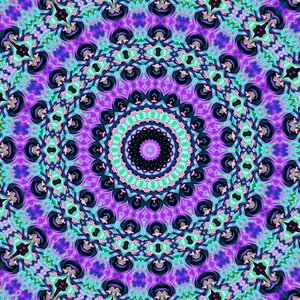 Colorful mandala blue