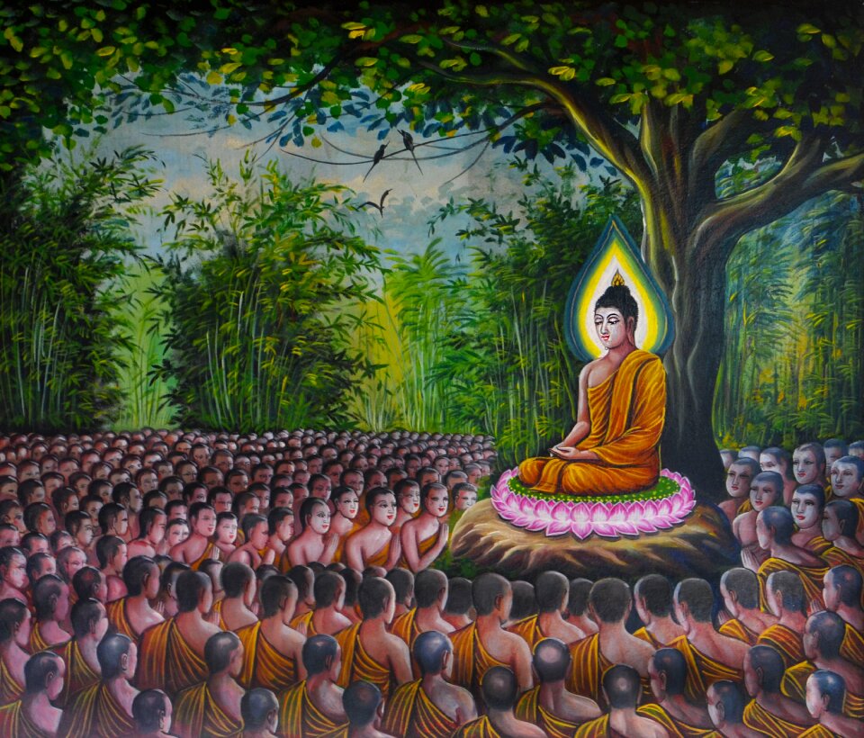 Meditating buddhism asia