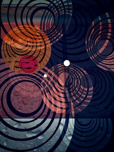 Frame colorful circles