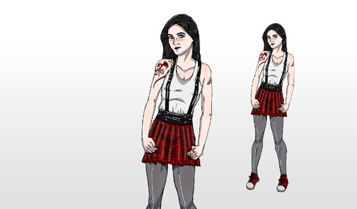 Black hair female band aid