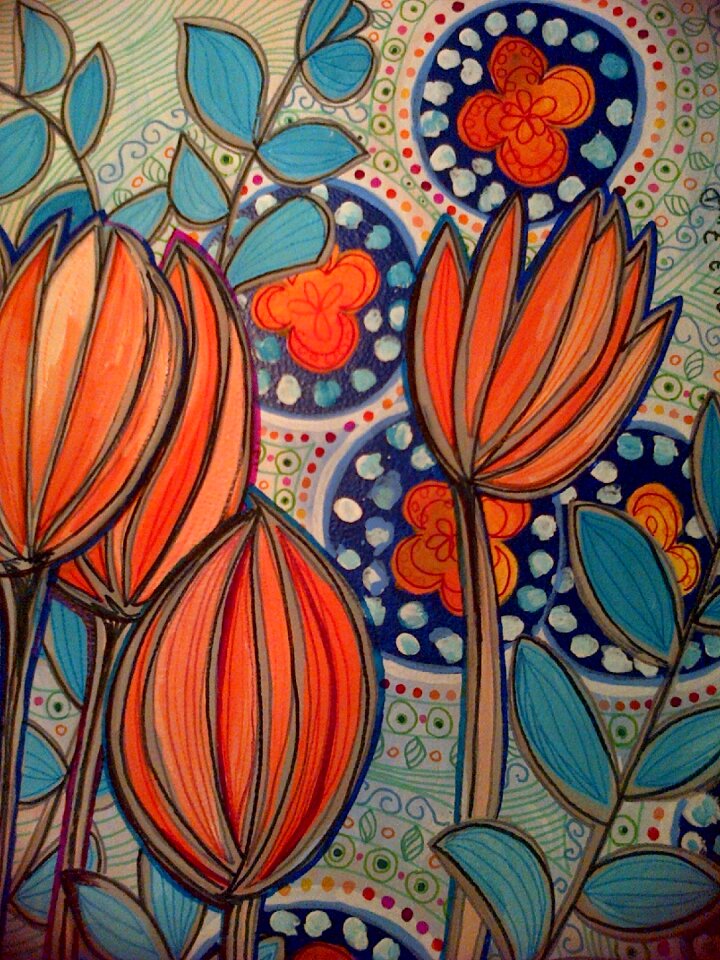 Flowers background Free illustrations