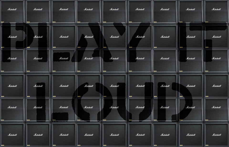 Rock music sound guitar