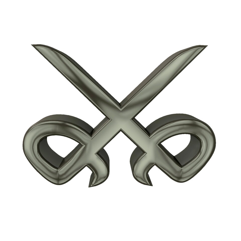 Characters 3d swords